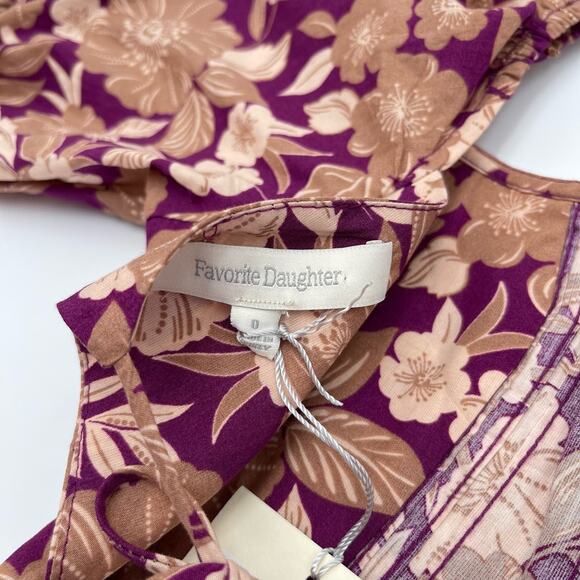 Favorite Daughter | NWT The Mirka Floral Open Back Peasant Fall Maxi Dress 0 - Picture 9 of 15